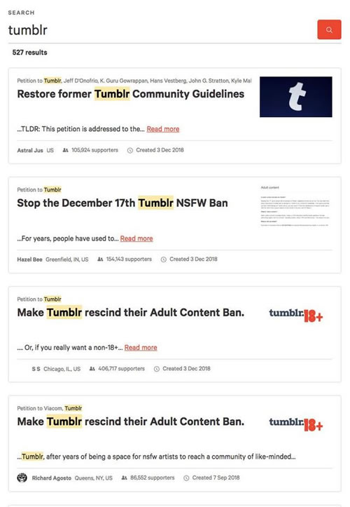 Tumblr 于12月4日发布成人内容禁令!「老司机」们一直耿耿于怀 社会资讯 第2张